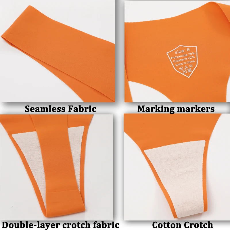 The 3-Pack Ice Silk V-Waist Thong Set