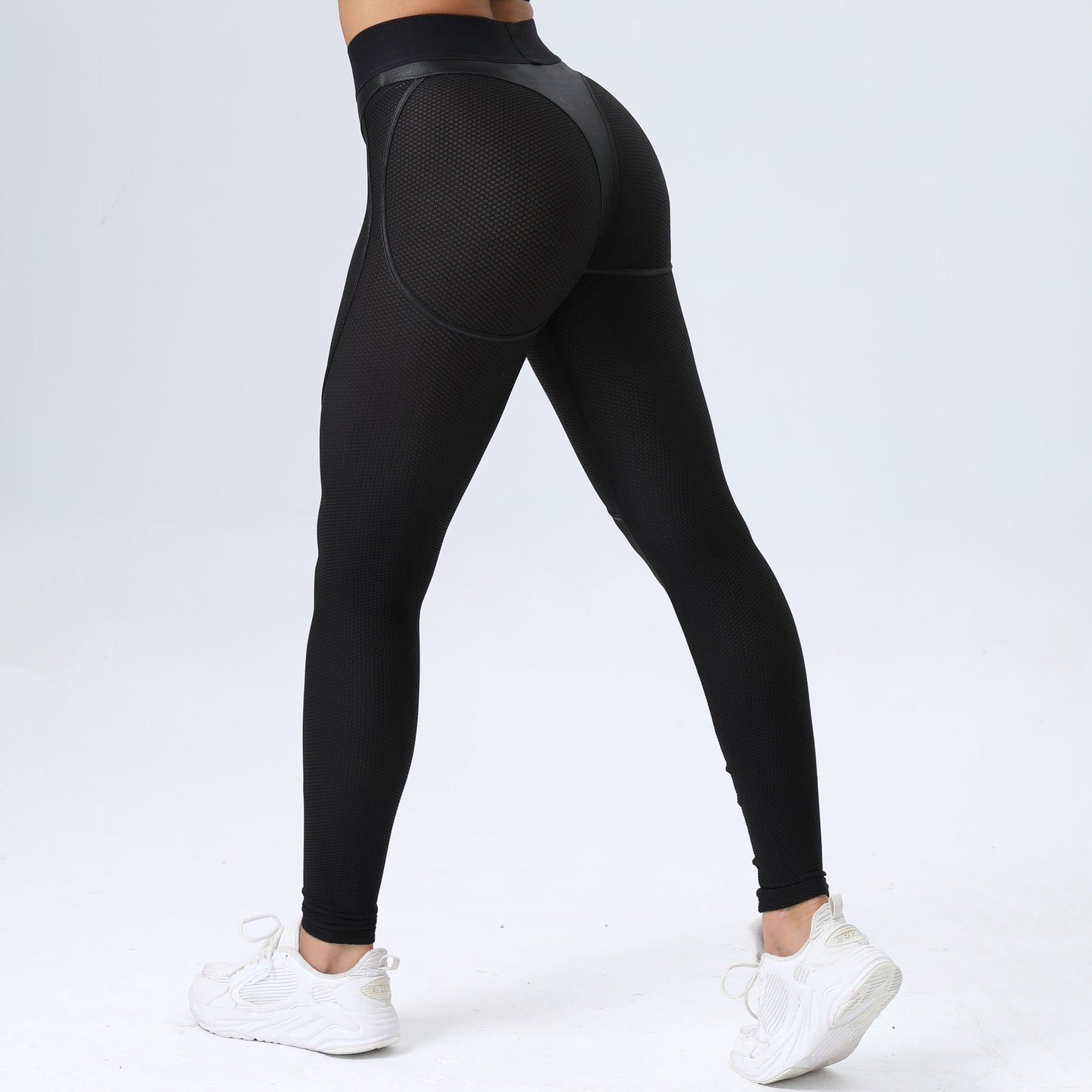 Leggins Woman Gym Push Up Sexy Woman Clothing Mesh Transparent Thong Female Legging Yoga Workout Women Pants High Waist Tights