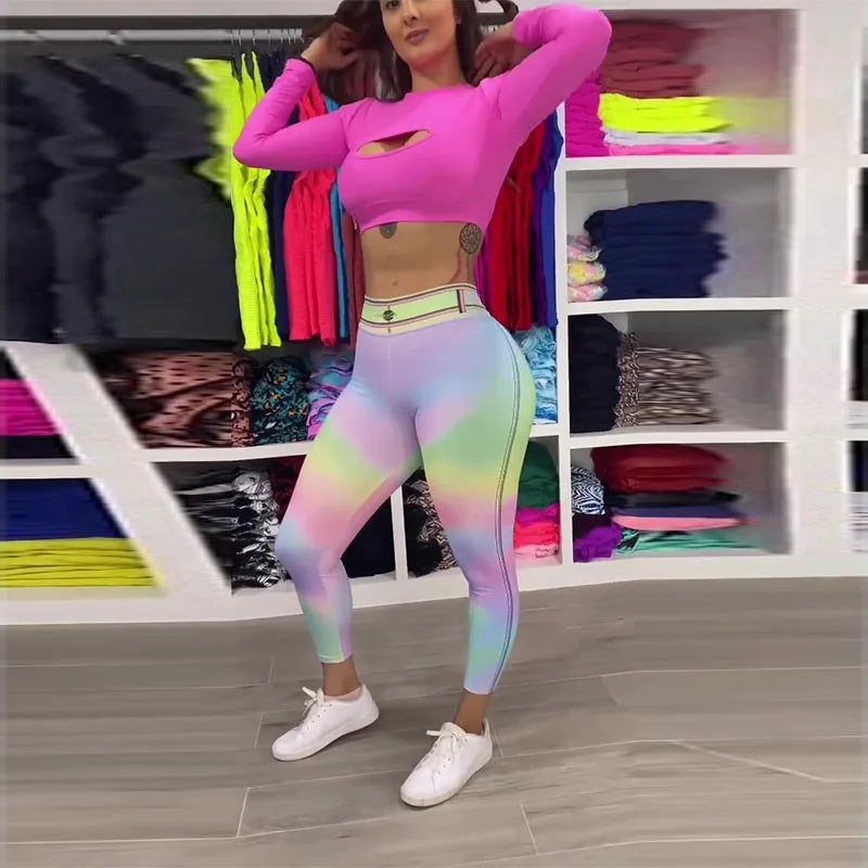 The Tie-Dye Denim Legging