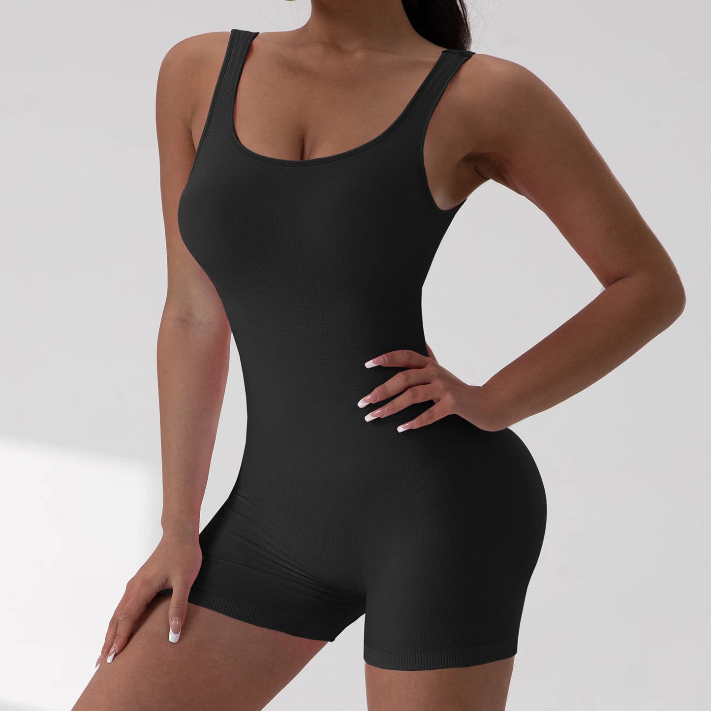 The V-Waist Exposed Yoga Jumpsuit