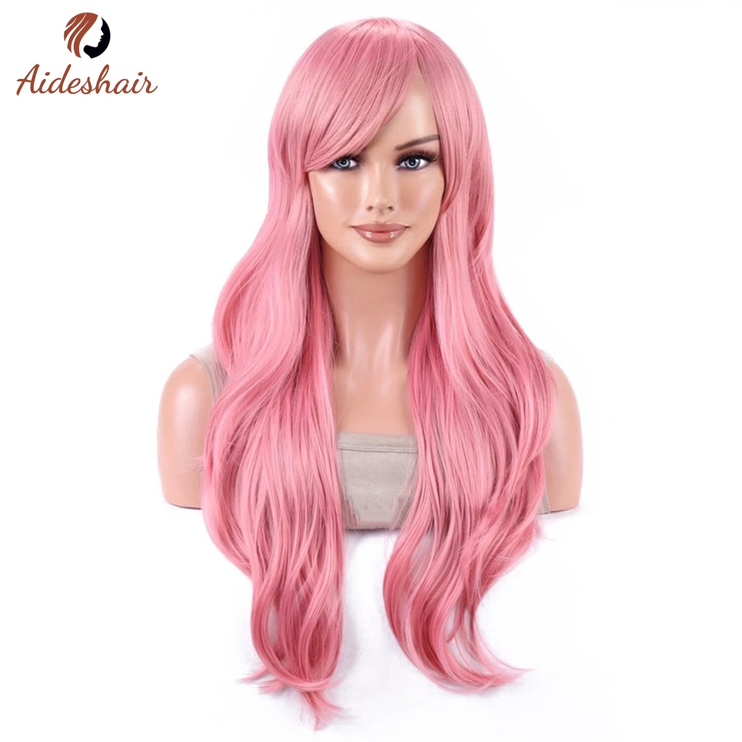 The 70CM Long Wavy Curly Heat-Resistant Wig
