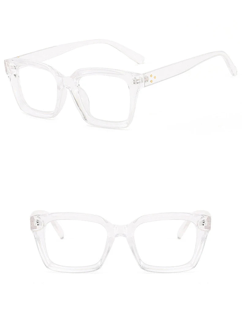 The Big Square Clear Computer Glasses
