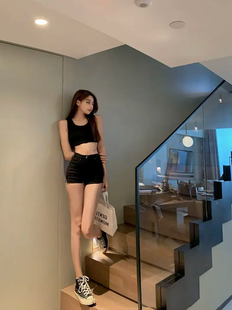 Denim Shorts for Women Booty Skinny Tight Short Jean Pants Woman Summer Micro Mini Wholesale Elasticty Korean Style To Wear Hot