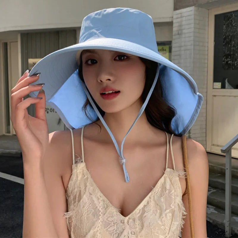 The Wide Brim Neck Cover Safari Cap