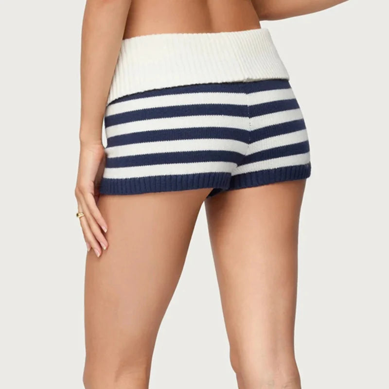 The Striped Knit Micro Short