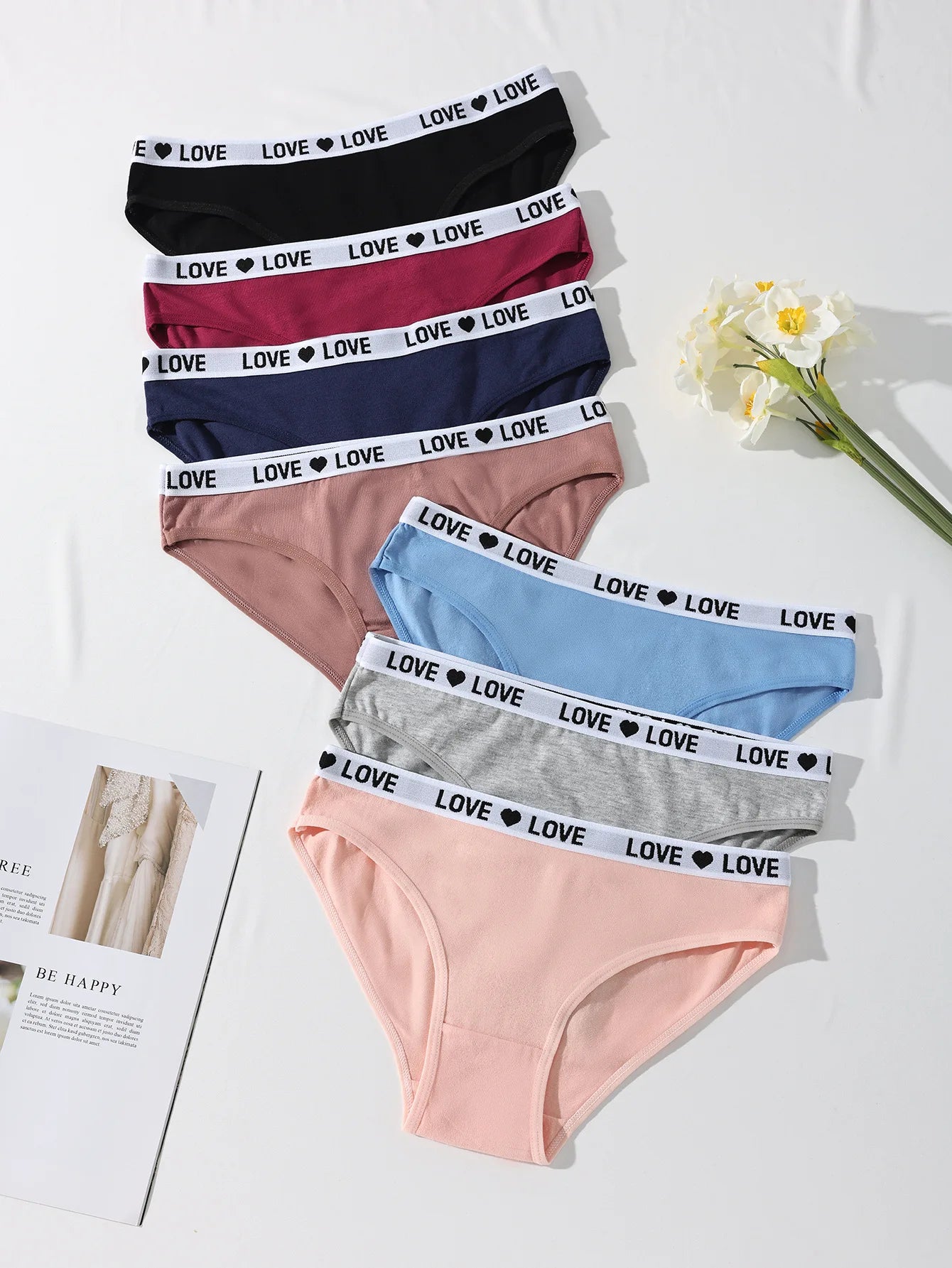 The 7-Pack Striped Cotton Panty Set