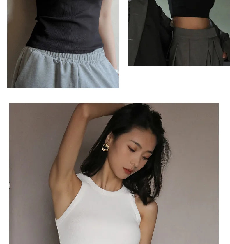 The Bare Navel Backless Crop Vest