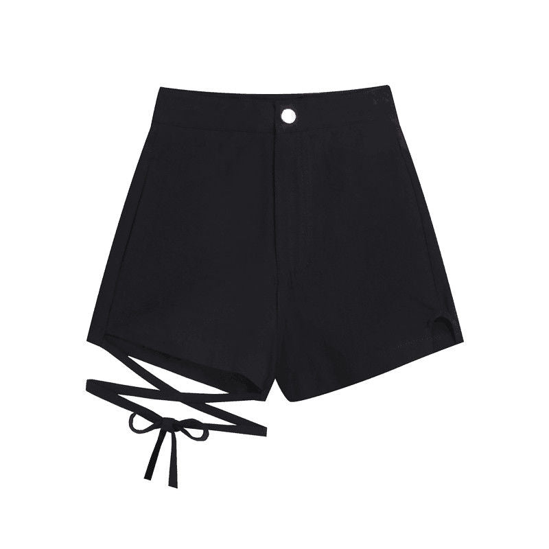 Shorts Women Bandage Skinny Hotsweet Solid Dancer High Waist Chic Korean Style Sexy Tender New All-match Fashion Harajuku Summer