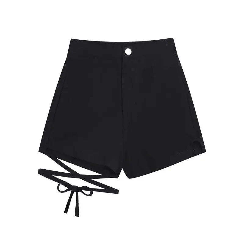 Shorts Women Bandage Skinny Hotsweet Solid Dancer High Waist Chic Korean Style Sexy Tender New All-match Fashion Harajuku Summer