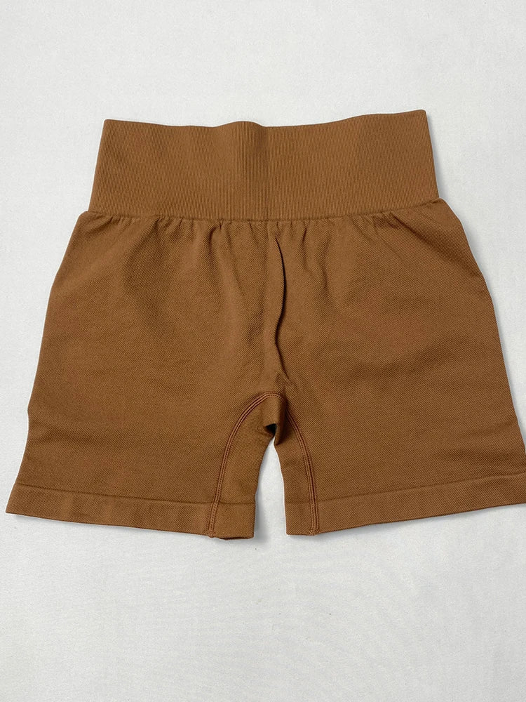 Women's Yoga Shorts High Waisted Fitness Pants Peach Hip Seamless Hip Lifting Ladies Sports Shorts