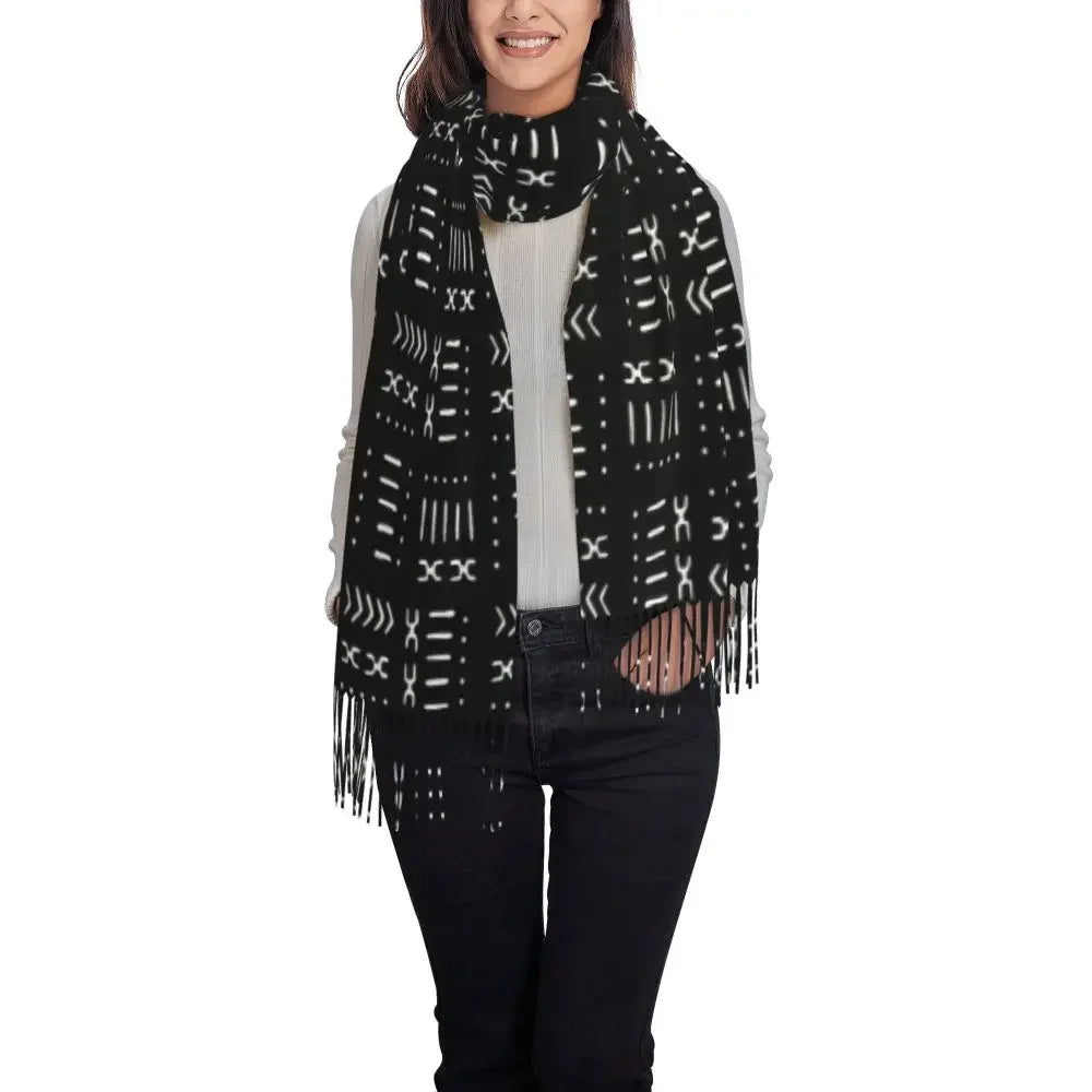 The Tribal Print Wrap Scarf