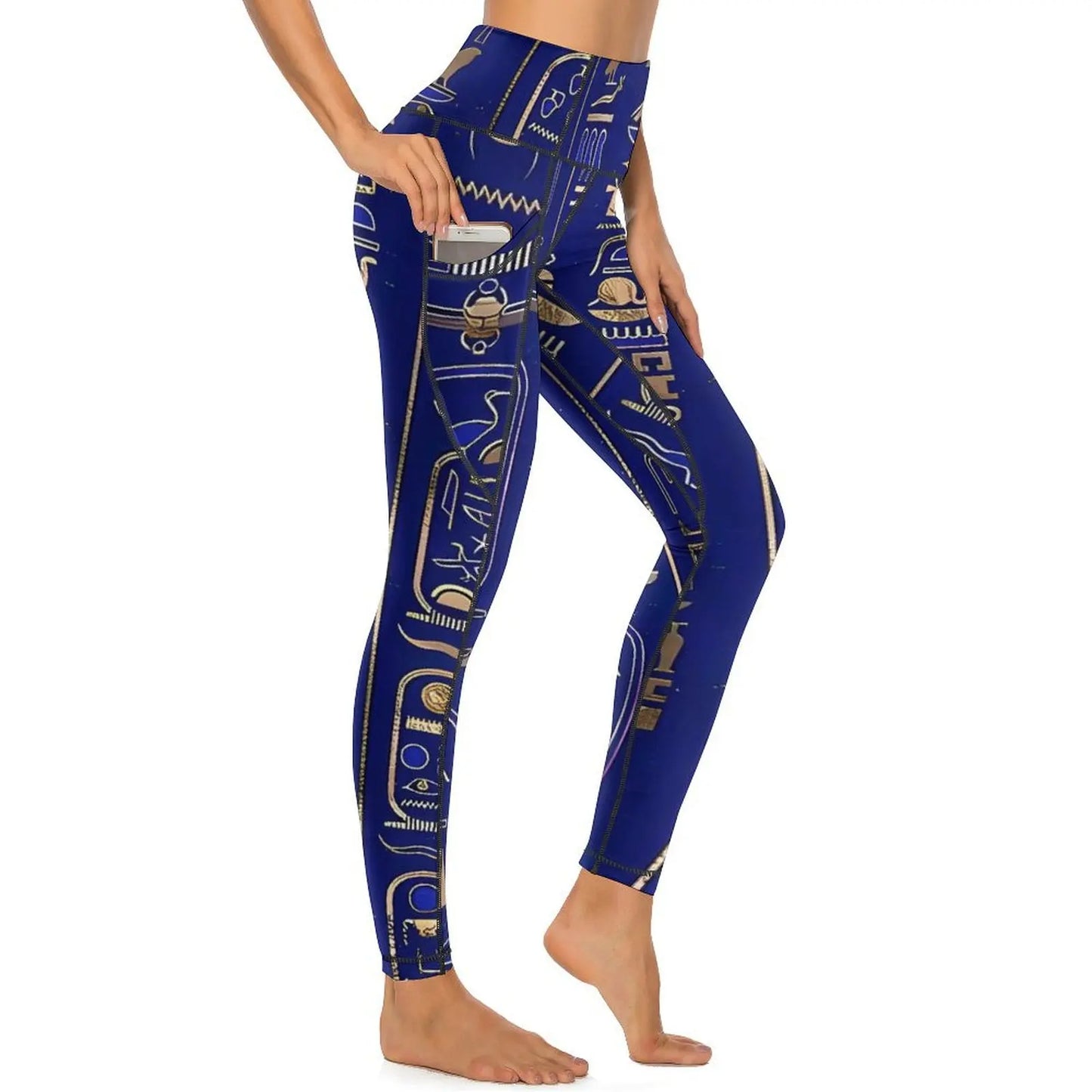 Ancient Egyptian Art Leggings Sexy History of Egypt High Waist Yoga Pants Casual Stretchy Leggins Design Fitness Gym Tights