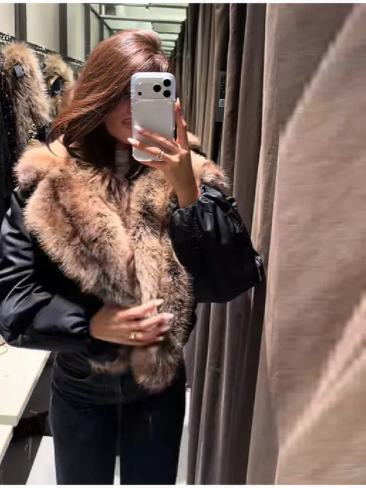 The Big Faux Fur Collar Coat