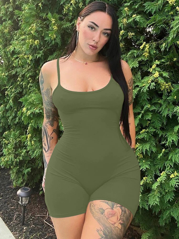 The Backless Ruched Bodycon Playsuit