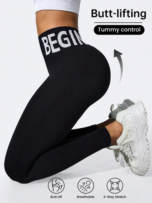The Band Script Yoga Tight