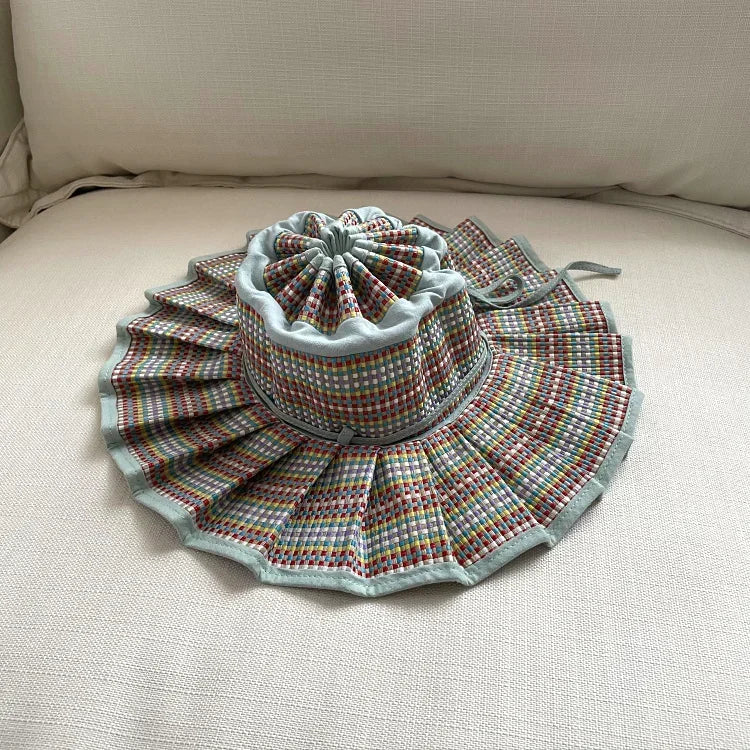 The Y2K Reversible Pleated Straw Hat