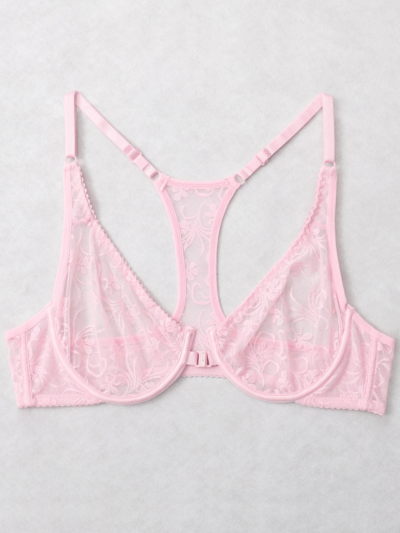 Bra For Womens Front Button Lace Bra Underwire Underwear Elegant Embroidery Beautiful Back Plus Size Lingeire BH Top