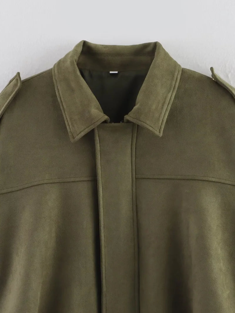 The Suede Lapel Bomber