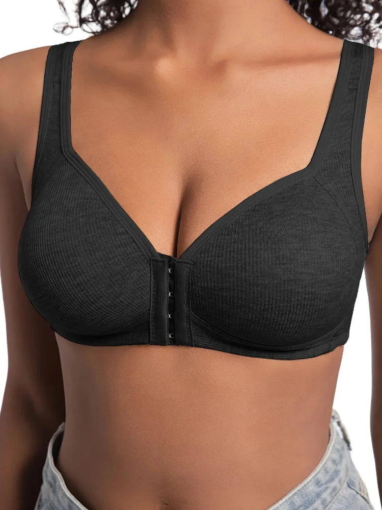 The Wire-Free Front Closure Comfort Bra