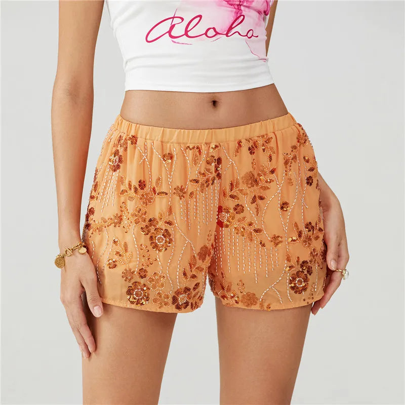 The Y2K Sequin Mini Short