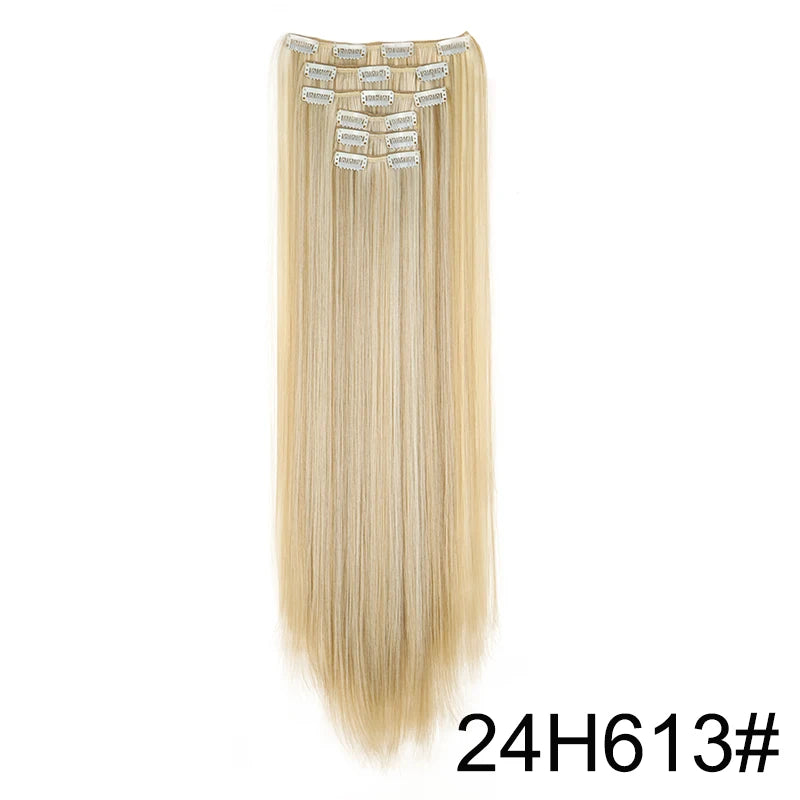 The 24-Inch 16-Clip Straight Hair Extensions