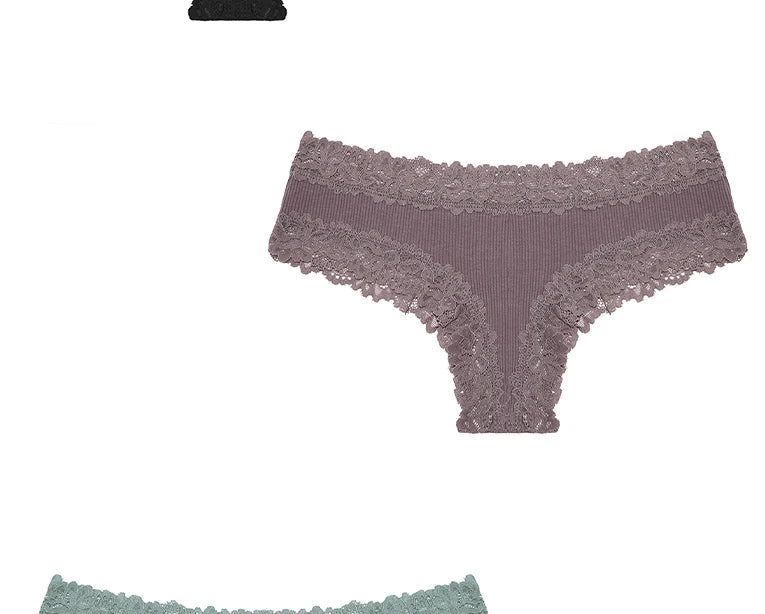 The 3-Pack Brazilian Lace G-String Set