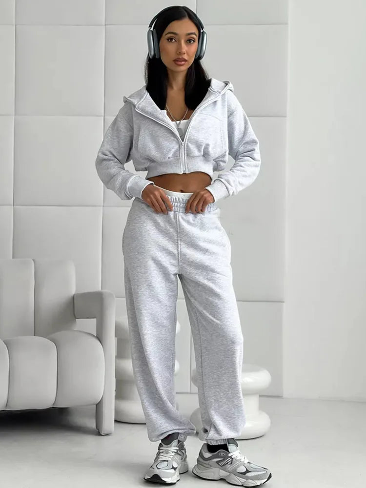 The Zip Hoodie Trouser Set