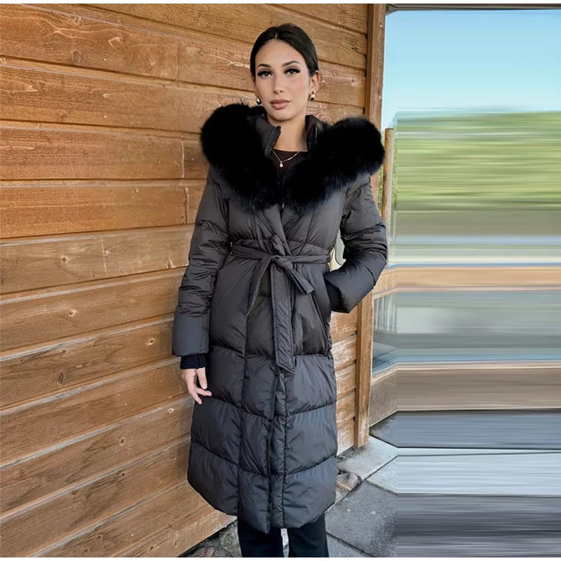The Belted Fur Hood Parka