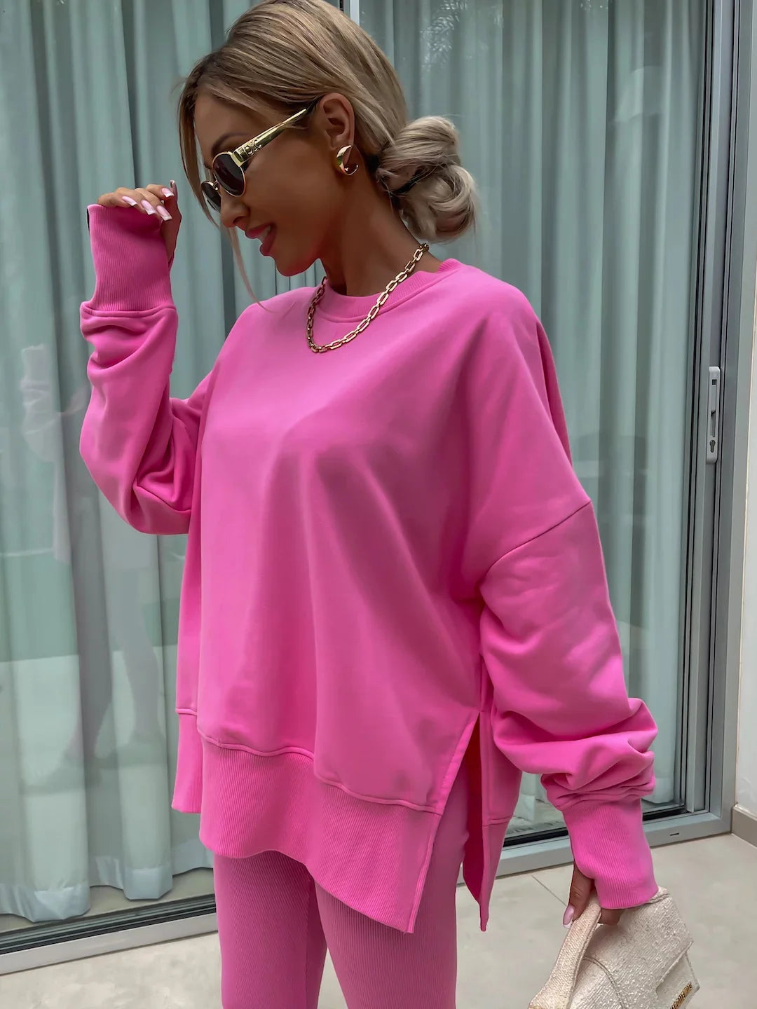 The Oversized Knit Trouser Set