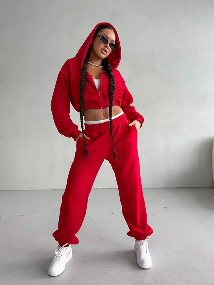 The Zip Hoodie Trouser Set