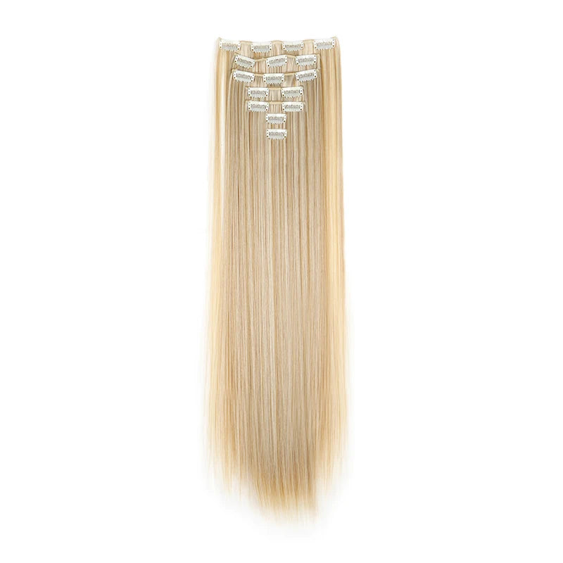 The 7-Piece Clip-In Straight Hair Extensions