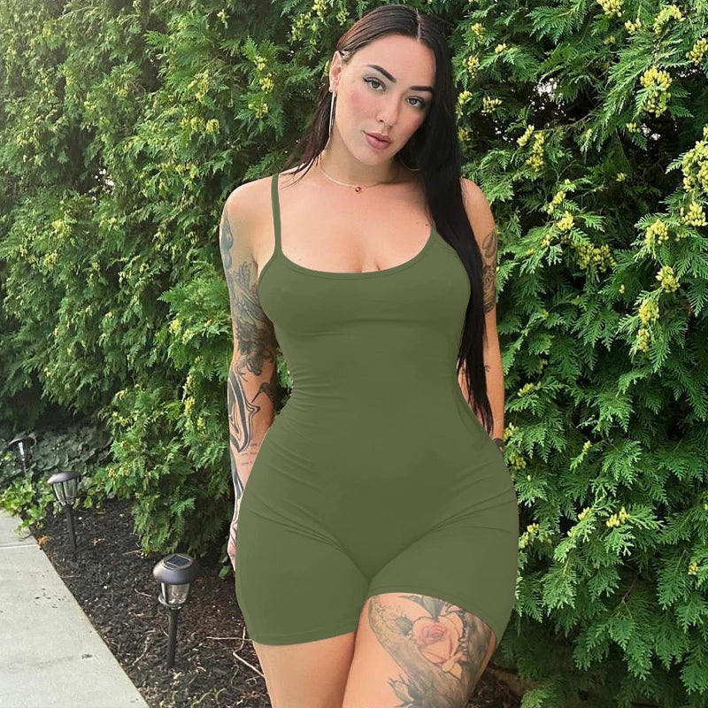 The Backless Ruched Bodycon Playsuit