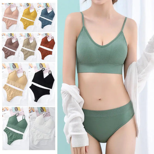The Seamless Wire-Free Bra and Thong Set