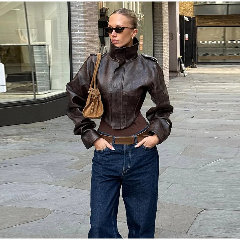 The Balloon Sleeve Biker Jacket