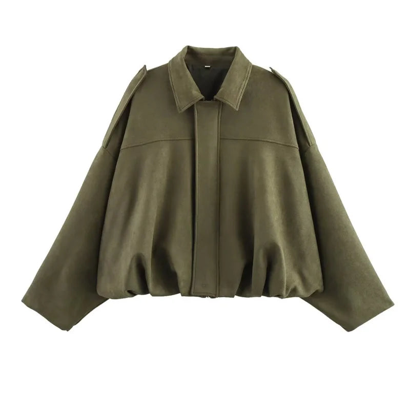 The Suede Lapel Bomber