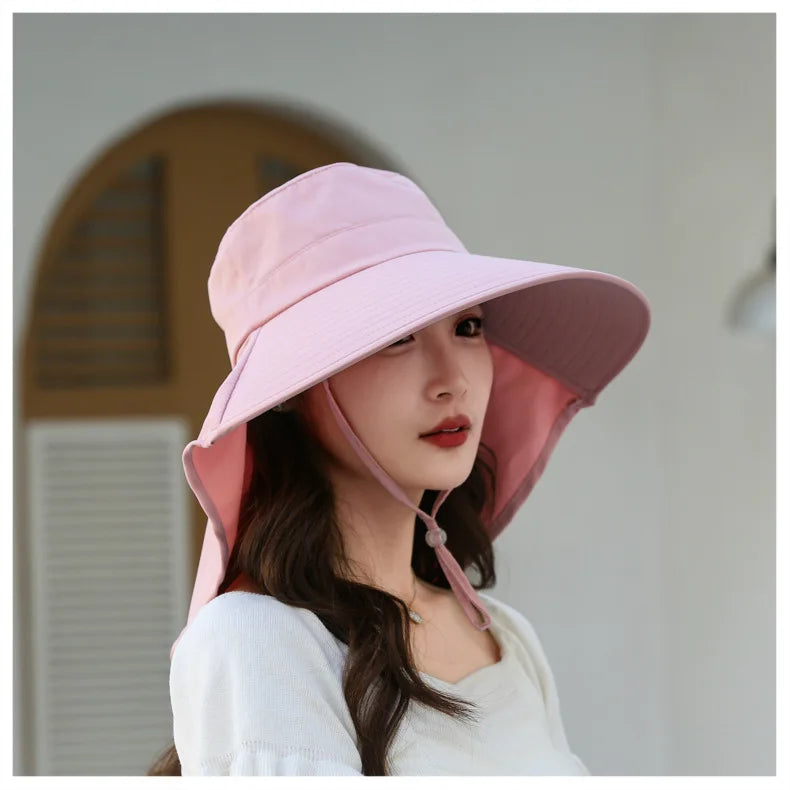 The Wide Brim Neck Cover Safari Cap