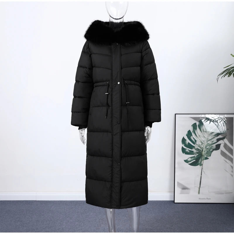 The Belted Fur Hood Parka