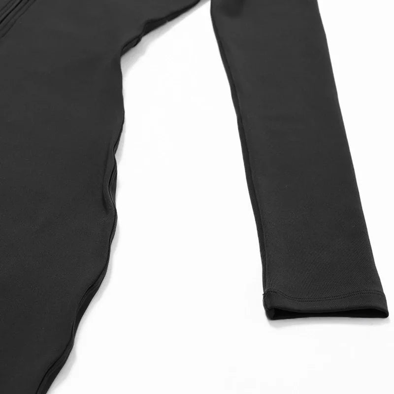 The Warm Fleece Zip Fitness Jumpsuit