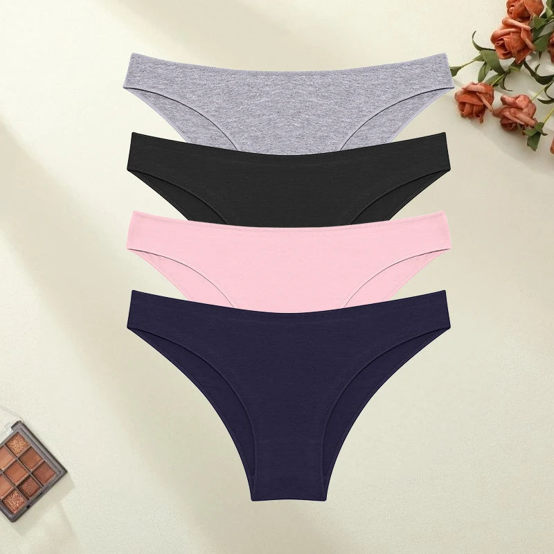 The 4-Pack Seamless Cotton Brief Set