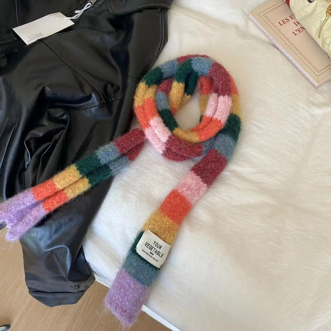 The Striped Wool Tube Scarf
