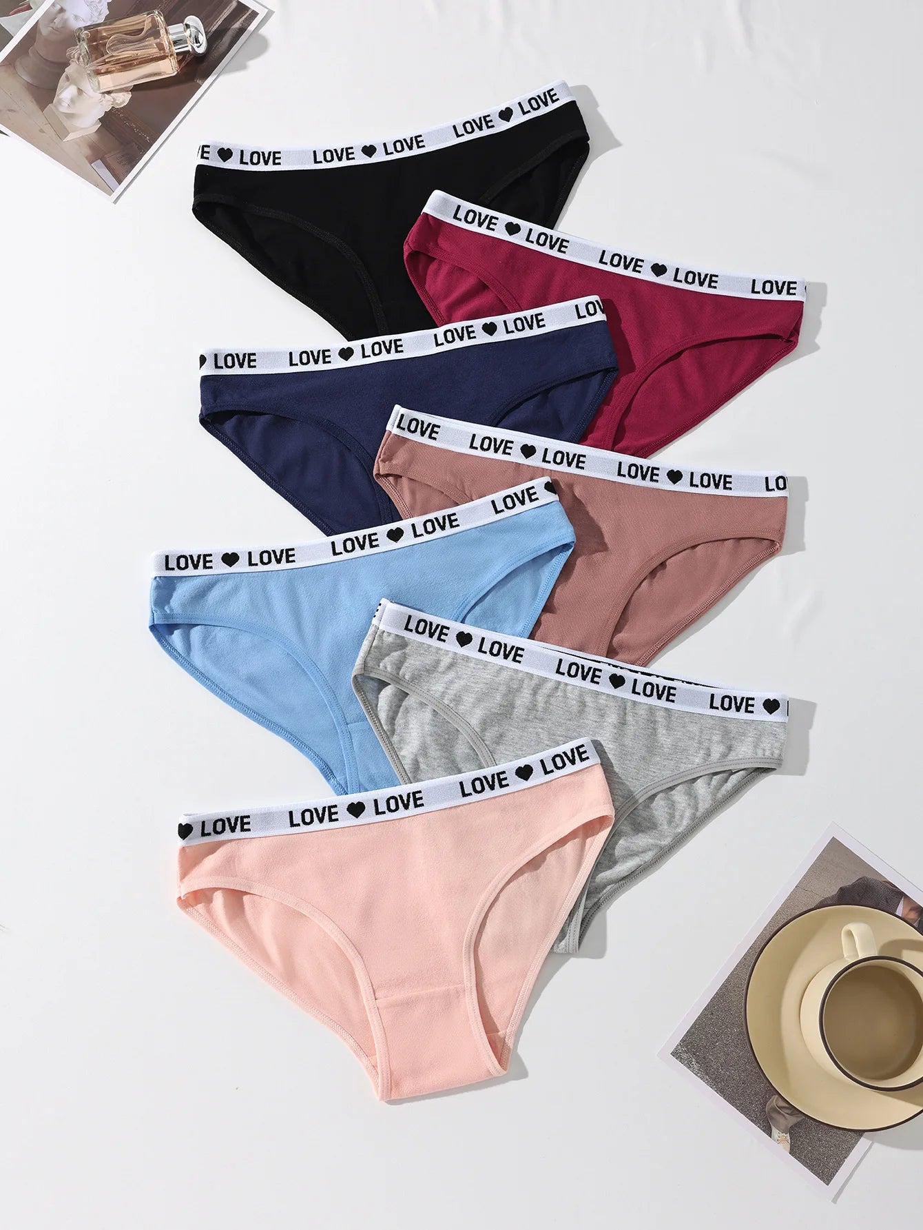 The 7-Pack Striped Cotton Panty Set