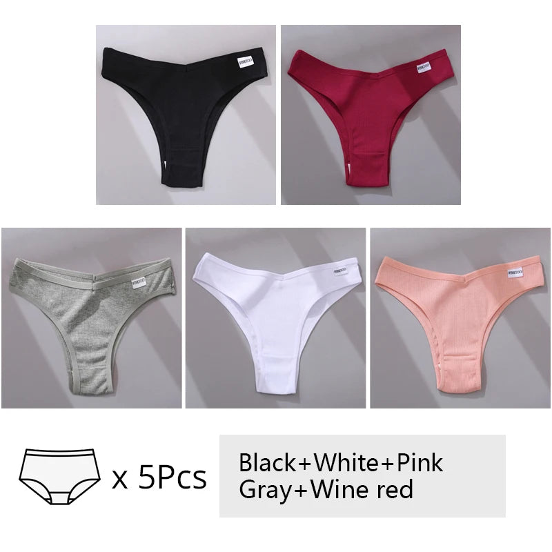 The 5-Pack Cotton Brazilian Brief Set