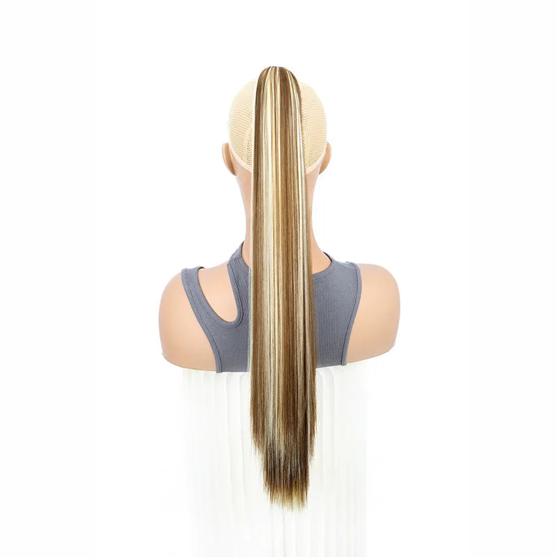 The 24-Inch Claw Clip Straight Ponytail Extension