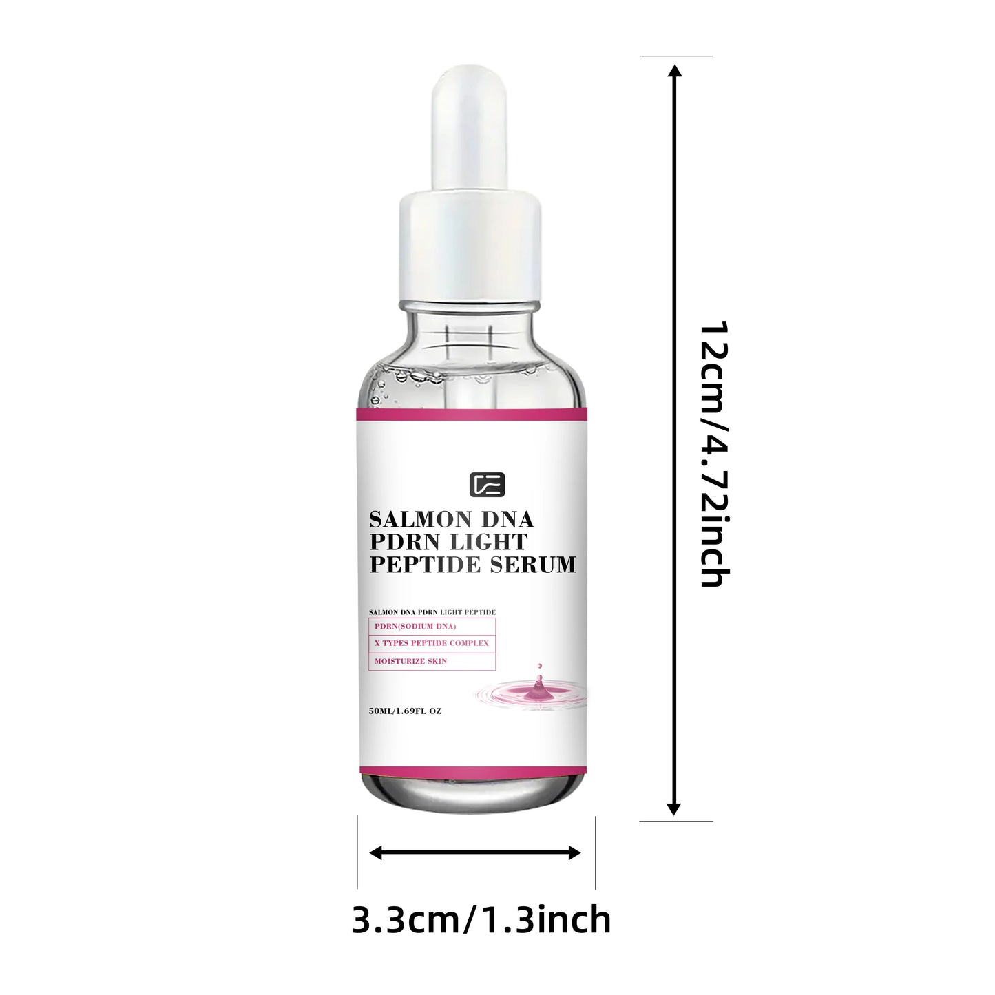 SALMON DNA PDRN LIGHT PEPTIDE SERUM: Lightweight Hydrating, All Skin Types, Sensitive-Safe, Ideal for Daily Routine