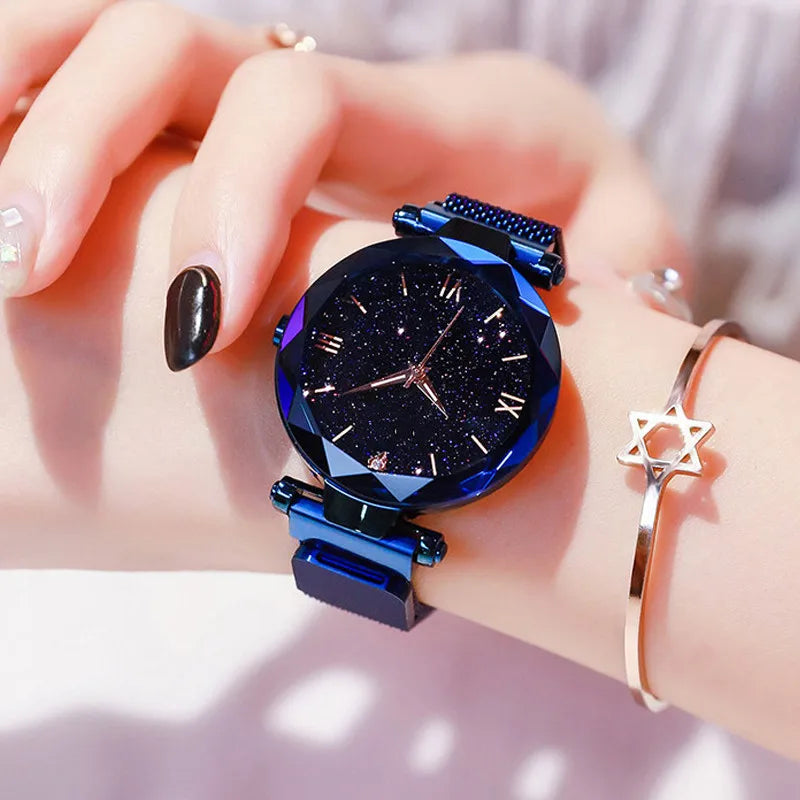 The Starry Sky Magnet Buckle Mesh Watch
