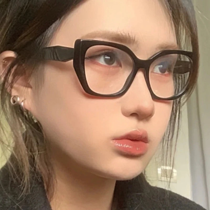 The Transparent Anti-Blue Light Polygon Glasses