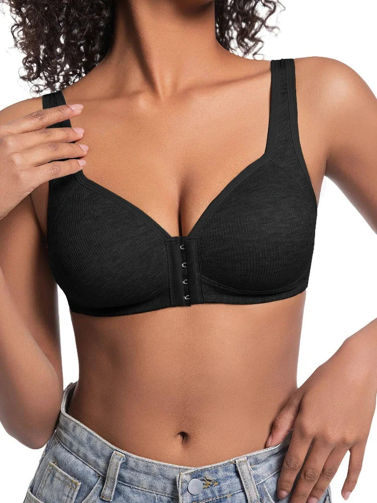 The Wire-Free Front Closure Comfort Bra
