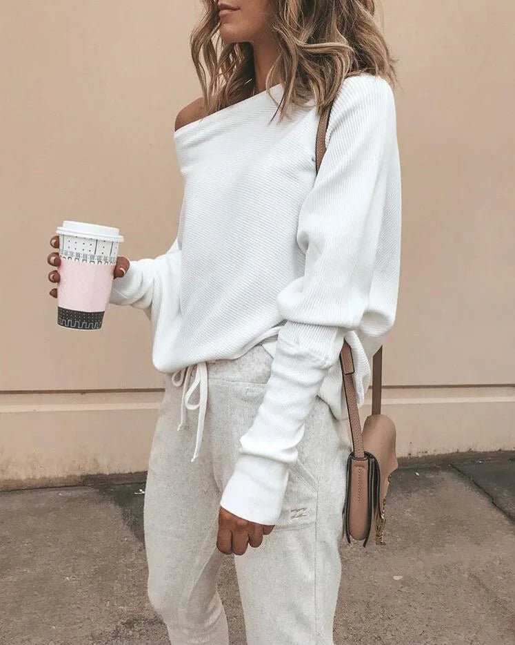 The Batwing Slash Neck Tee