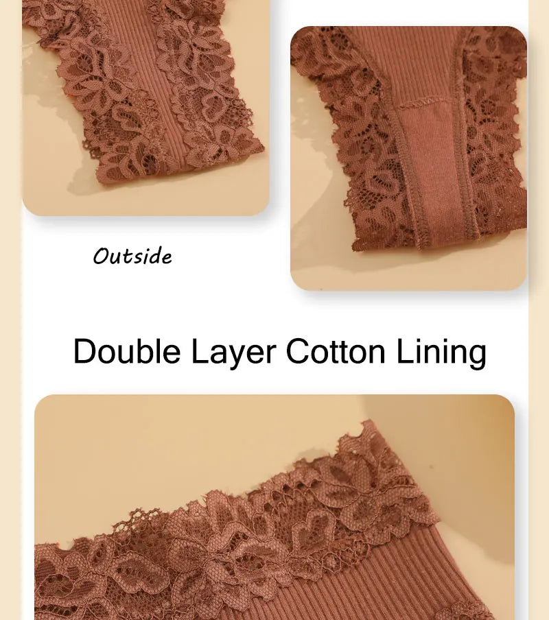 The 3-Pack Brazilian Lace G-String Set