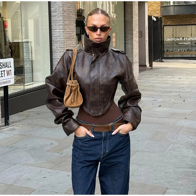 The Balloon Sleeve Biker Jacket
